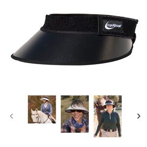 Black Equestrian Sun Visor